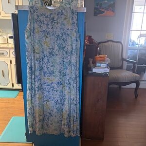 Floral Sleeveless Dress Woman Within.